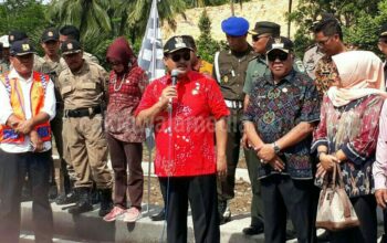 Bupati Pangandaran Meresmikan Jembatan Ciputrapinggan