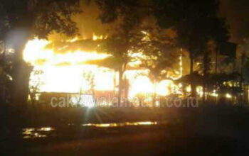 Rumah Makan BIP di Banjarsari Hangus Dilalap Si Jago Merah