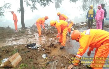 Akibat Longsor di Puncak 2 Orang Meninggal dan 4 Orang Masih Pencarian