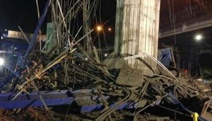 Tiang Pancang Tol BECAKAYU Roboh, 7 Orang Luka-luka