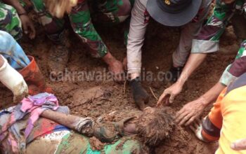 Tim SAR Gabungan Berhasil Temukan 3 Korban Tertimbun Tanah Longsor