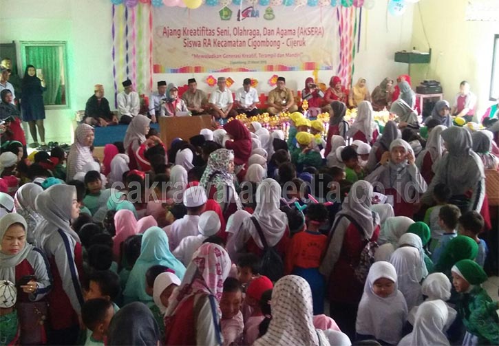 571 Anak RA Cigombong Ikuti Lomba Aksera