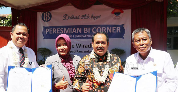 Peresmian BI Corner di Pangandaran Dapat Dukungan Dari Bupati Jeje