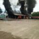Pool Bus Budiman di Pangandaran Kebakaran