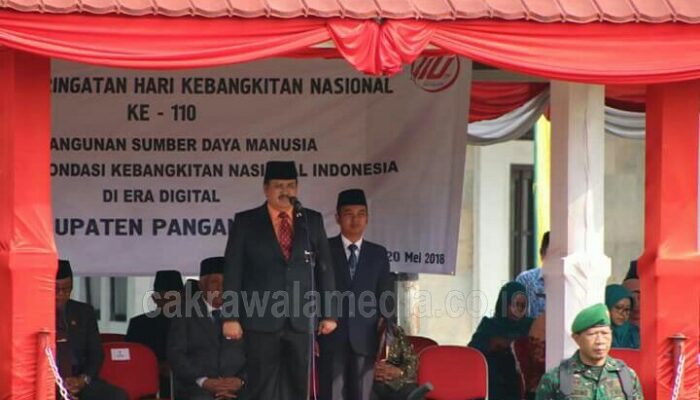 Pimpin Upacara Harkitnas ke-110, Bupati Jeje Minta Masyarakat Bersatu Bangun Pangandaran