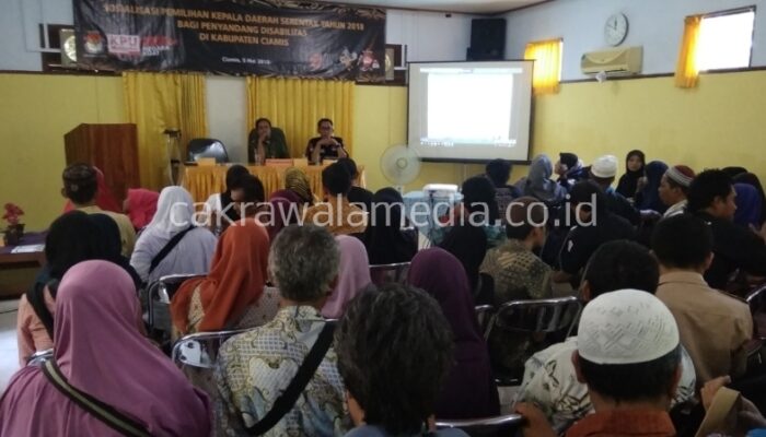 Kumpulkan Penyandang Disabilitas, KPU Ciamis : Mereka Punya Hak