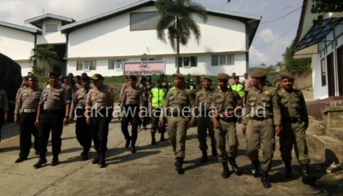 Ratusan Pasukan Gabungan Susuri Pabrik-pabrik di Ciamis
