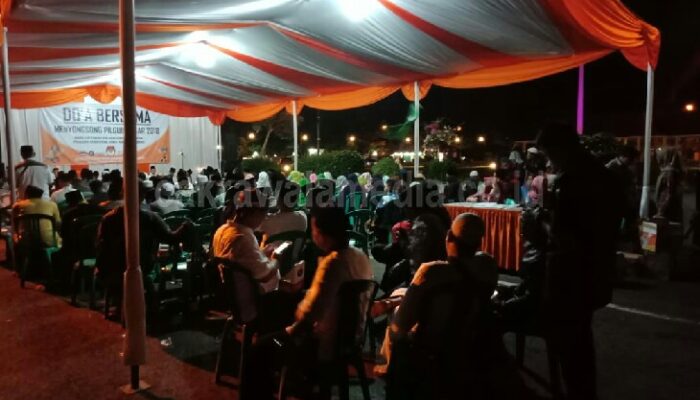 Tamu Undangan di Acara Do’a Bersama KPU Pangandaran Tampak Minim