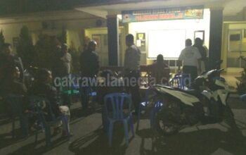 Polsek bersama Unsur Muspika Kecamatan Pangandaran Nobar Piala Dunia 2018