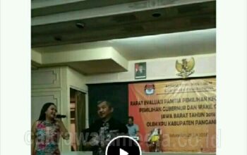 Goyangan Sang Biduan Lengkapi Acara Rapat Evaluasi KPU Pangandaran di Baturaden Jateng 