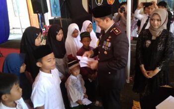 Polres Ciamis Gelar Doa Bersama, Tabligh Akbar serta Santunan Anak Yatim