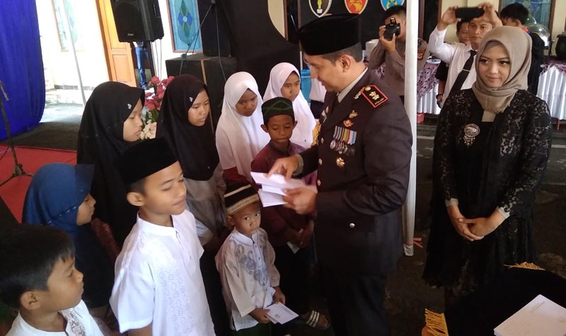 Polres Ciamis Gelar Doa Bersama, Tabligh Akbar Serta Santunan Anak Yatim