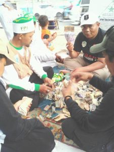 Selama Dua Hari, FPI Tasik Kumpulkan Rp. 26 Juta untuk Korban Gempa Lombok