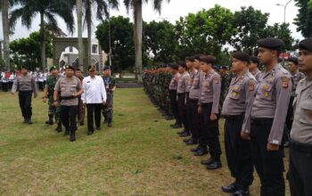 Jelang Pemilu 2019, Polresta Gelar Pasukan Operasi Mantap Brata