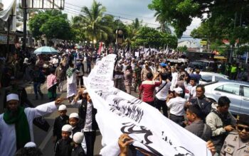 Pasca Insiden Pembakaran Bendera Tauhid, Al Mumtaz Gelar Aksi Damai