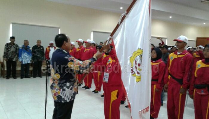 Bupati Jeje Kukuhkan dan Lepaskan 321 Kontingen Porda XIII 2018