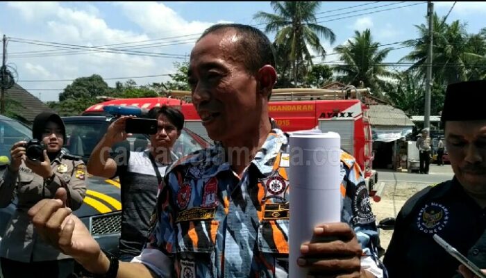 Ratusan Massa LSM GMBI Pangandaran Datangi BRI Unit Mangunjaya