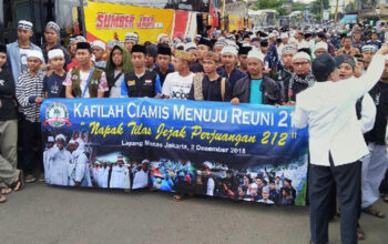 Massa Reuni 212 Asal Ciamis Berangkat Sore ini