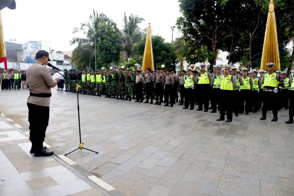 Polres Tasik Kota dan Lintas Sektor Gelar Apel Pasukan Maltab