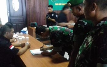 90 Anggota Kodim 0612 di Tes Urine
