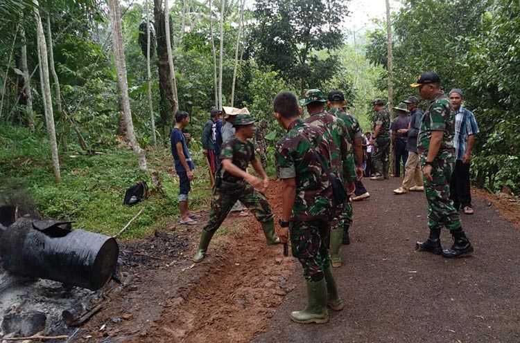 Pantau Kegiatan TMMD, Kasdim 0612 Program Berjalan Sesuai Harapan