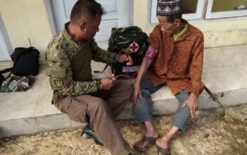 TMMD Kodim 0612 Berikan Pengobatan Gratis