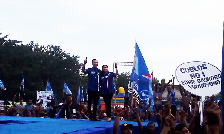 Hari terakhir, Edhi Baskoro Kampanye di Pacitan