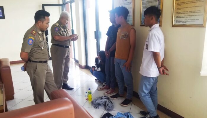 Tiga Pelajar dan Satu Wanita Terjaring Razia Miras