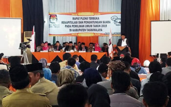 KPU Kab. Tasik Gelar Rapat Pleno Terbuka dan Rekap Penghitungan Suara Pemilu 2019