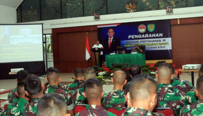 Menhan RI Beri Pengarahan Prajurit Kodam III/Siliwangi