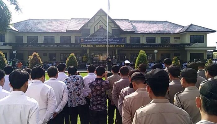 Wali Kota Tasik dan Polres Tasik Kota Gelar Apel Pasukan OPS Ketupat Lodaya 2019