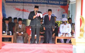 Bupati Jeje Bacakan Pesan Mendikbud Saat Pimpin Upacara Hardiknas 2019