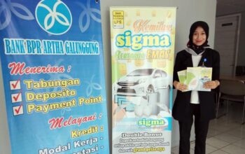 PD BPR Artha Galunggung Bagikan Brosur Kepada Nasabah