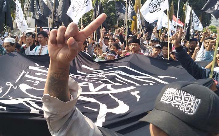 Ada Parade Bendera Tauhid di Tasikmalaya