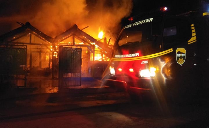 2 Rumah Di Leuwisari Terbakar, 1 Orang Tewas Terpangang