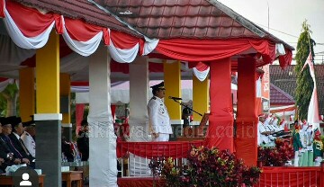 Pimpin Upacara HUT RI Ke-74, Bupati Jeje : Bekerja Hebat Demi Kemajuan Pangandaran
