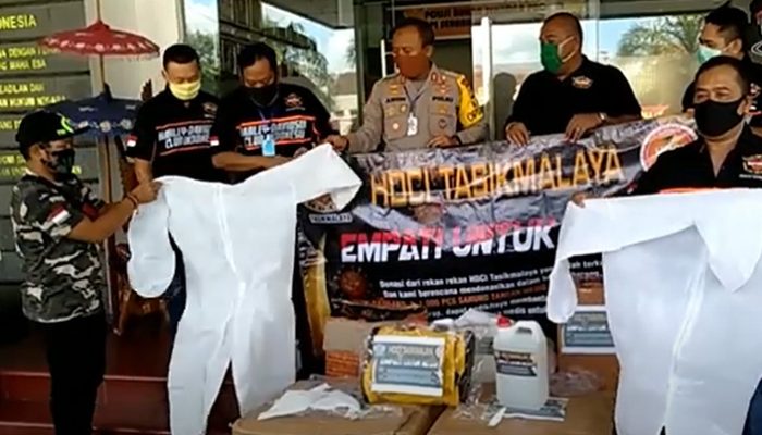 HDCI Tasikmalaya Hibahkan 200 APD ke Polres Tasikmalaya Kota