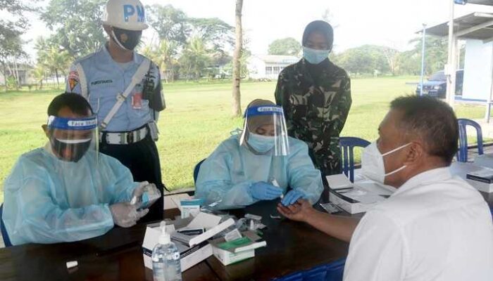 Lanud Wiriadinata Lakukan Rapid Test Massal Dan Operasi Gaktib
