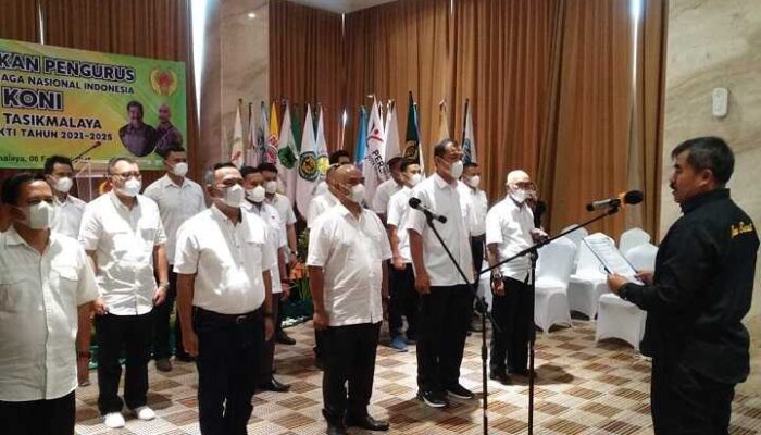 Pelantikan Pengurus KONI Kota Tasikmalaya Masa Bakti 2021-2025