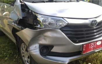 Mobil Nahas di Pangandaran Milik Dinas BKPSDM Kota Tasikmalaya