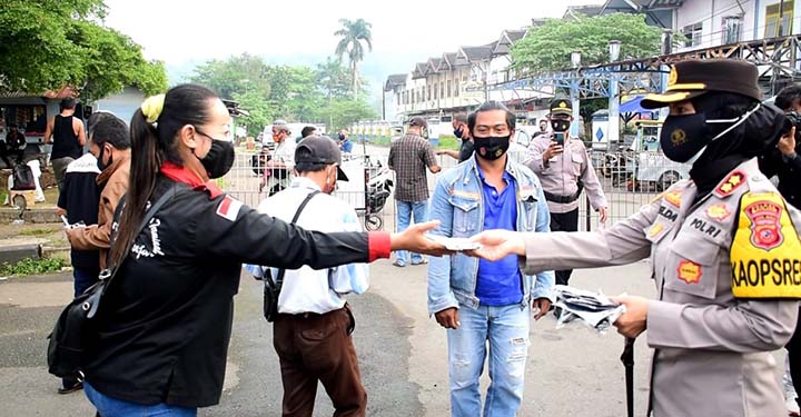Polresta Banjar Sosialisasi Promkes 5M di Terminal Banjar