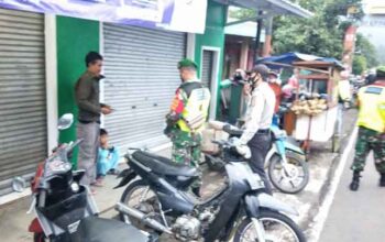 Tegakan Disiplin Penggunaan Masker, Polsek Cikatomas Gelar Operasi Yustisi