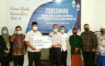 BI Tasikmalaya Resmikan Sumur Wakaf di Leuwi Goong