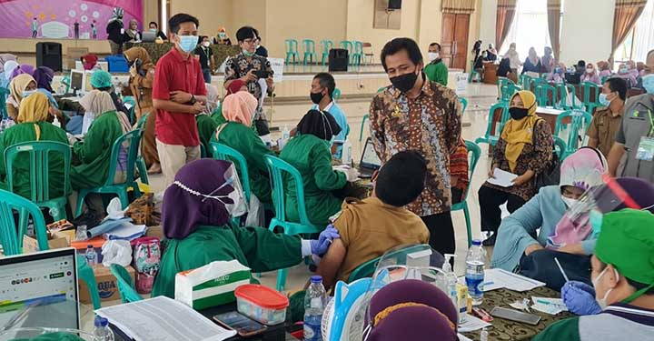 Wabup Ciamis, Vaksinasi Covid-19 di Kabupaten Ciamis Sesuai Target
