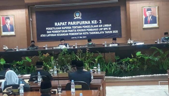 DPRD Kota Tasikmalaya Sahkan Raperda Pengelolaan Air Limbah Domestik