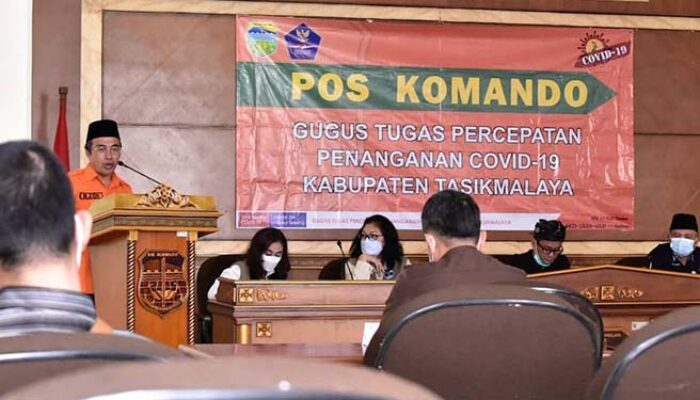 Wabup Tasikmalaya Terima Kunjungan Tim Pakar Satgas Penanganan Covid-19 Nasional