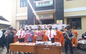 Polres Tasik Ungkap Belasan Pengedar dan Pengguna Barang Haram