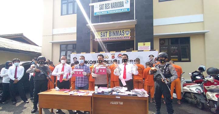 Polres Tasik Ungkap Belasan Pengedar dan Pengguna Barang Haram