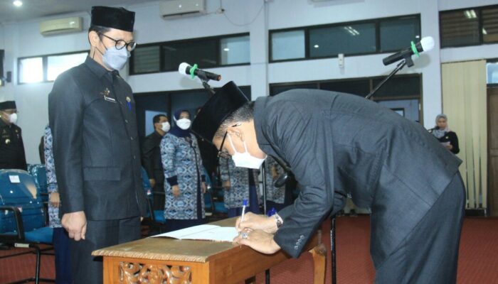 Bupati Herdiat Lantik dan Sumpah Inspektur Kabupaten Ciamis