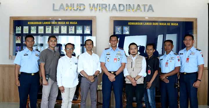 Jalin Sinergitas, SMSI Tasikmalaya Silaturahmi ke Danlanud Wiriadinata